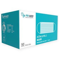 Primagard Earloop Masks Blue 50 Pack