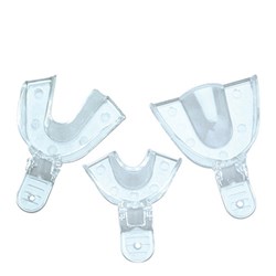 FULL ARCH LOWER MEDIUM CLEAR IMPRESSION TRAY 6 PACK