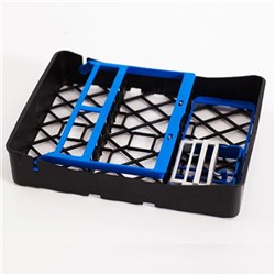 PRACTIPAL CASSETTE HYGIENIST  HALF TRAY BLACK / BLUE