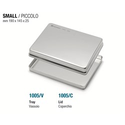MINI TRAY BASE STAINLESS STEEL SOLID 190x145x25mm