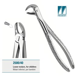 FORCEPS EXTRACTION 40 PEDO ENGLISH PATTERN LOW MOLARS
