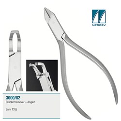 BRACKET REMOVING PLIERS ANGLED 135MM