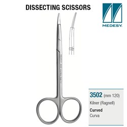 KILNER DISSECTING CURVED SCISSORS