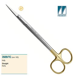 SCISSORS TUNGSTEN CARBIDE KELLY STRAIGHT 160mm