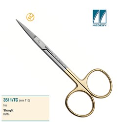 SCISSORS TUNGSTEN CARBIDE IRIS STRAIGHT 110mm