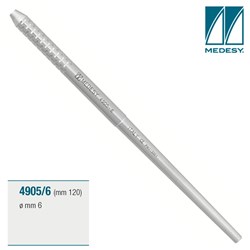 MIRROR 6mm HOLLOW HANDLE 120mm