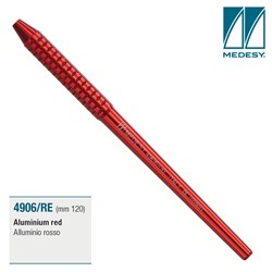 MIRROR HANDLE ALUMINIUM RED 120mm