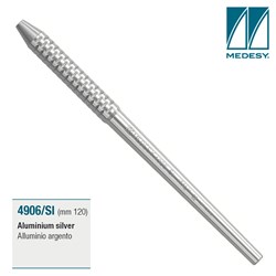 MIRROR HANDLE ALUMINIUM SILVER 120mm