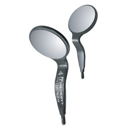 MIRROR HEAD  RHODIUM  DOUBLE SIDED N.4 6PCS