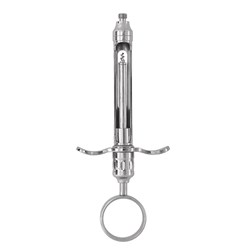 INOX SYRINGE ASPIRATING 1.8ml AMERICAN THREAD STAINLES/STEEL