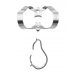 RUBBER DAM CLAMP 210 ANTERIOR 1XSM 1XLR JAW 2 ANTERIORS