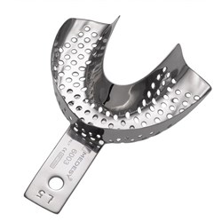 IMPRESSION TRAY PERFORATED WITHOUT RIM LOWER LARGE