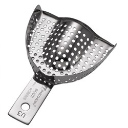 IMPRESSION TRAY PERFORATED WITHOUT RIM UPPER SMALL