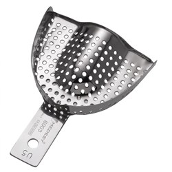 IMPRESSION TRAY PERFORATED WITHOUT RIM UPPER LARGE