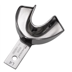 IMPRESSION TRAY SOLID WITH RIM LOWER MEDIUM