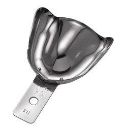 IMPRESSION TRAY SOLID EDENTULOUS W RIM UPPER MEDIUM