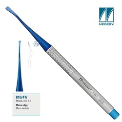 MINI ROOT ELEVATOR MIDELUX BAY MESIAL 2.5MM SERRATED TITANIUM