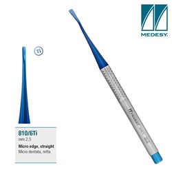MINI ROOT ELEVATOR S 2.5mm STRAIGHT MIDELUX TITANIUM