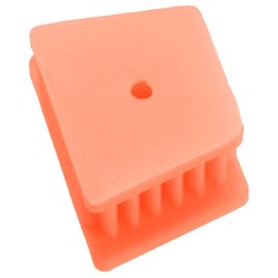 SILICON MOUTH PROP 24x24mm BITE BLOCK ORANGE - 1 SMALL