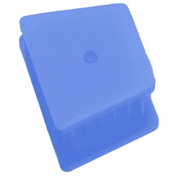 SILICON MOUTH PROP 24x24mm BITE BLOCK BLUE - 1 SMALL