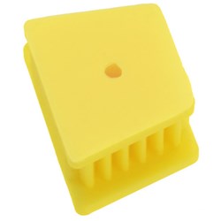 SILICON MOUTH PROP 24x24mm BITE BLOCK YELLOW - 1 SMALL