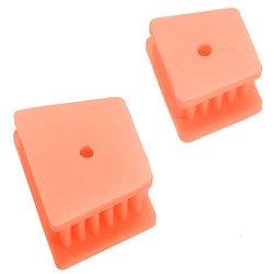 SILICON MOUTH PROP 32x28mm  BITE BLOCK ORANGE - 1 LARGE