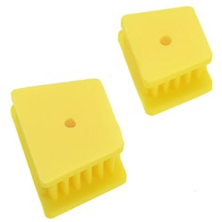 SILICON MOUTH PROP 32x28mm BITE BLOCK YELLOW - 1 LARGE