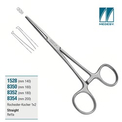 FORCEPS ROCHESTER-KOCHER STRAIGHT 200MM