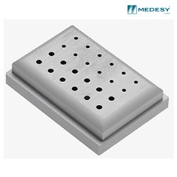 ALUMINIUM BUR STAND 24 FG BURS 60x40mm