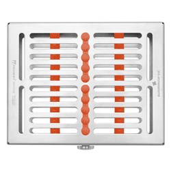 10 INSTRUMENT CASSETTE WITH ORANGE SILICONE GAMMAFIX