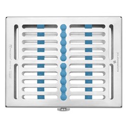 10 INSTRUMENT CASSETTE WITH SKY BLUE SILICONE GAMMAFIX