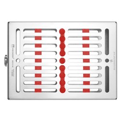 9 INSTRUMENT CASSETTE with  RED SILICONE GAMMAFIX