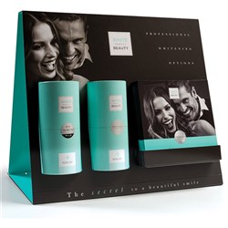 WHITE DENTAL BEAUTY DISPLAY STAND