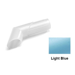 ANGLE FOR ASPIRATOR TUBE LIGHT BLUE