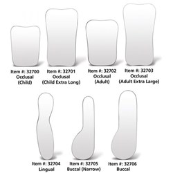 Intraoral Rhodium Mirrors Occl Adult XL 139.7mm 76.2mm 67.8mm