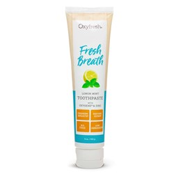 FRESH BREATH LEMON MINT NON - FLUORIDE TOOTHPASTE 5oz 150ml