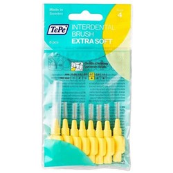 TEPE X-SOFT INTERDENTAL BRUSH YELLOW 0.7mm ISO4 8PK