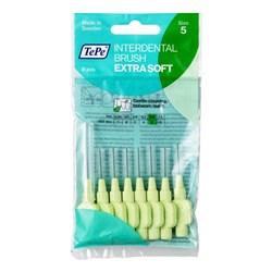 TEPE X-SOFT INTERDENTAL BRUSH GREEN 0.8mm ISO5 8PK