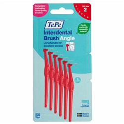 TEPE ANGLE INTERDENTAL BRUSH RED 0.5mm 6 pk