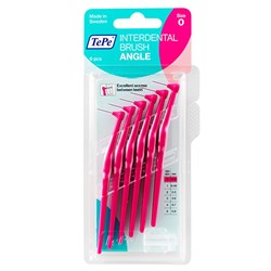 TEPE ANGLE INTERDENTAL BRUSH PINK 0.4mm ISO0 6PK