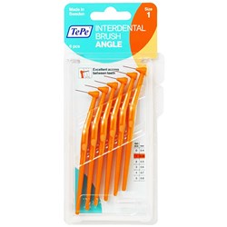 TEPE ANGLE INTERDENTAL BRUSH ORANGE 0.45mm ISO1 6PK