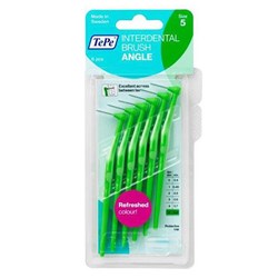 TEPE ANGLE INTERDENTAL BRUSH GREEN 0.8mm ISO5 6PK