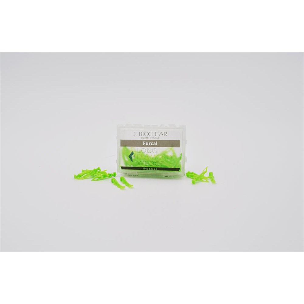 LONG DAIMOND WEDGE FURCAL LIME GREEN 50 PACK