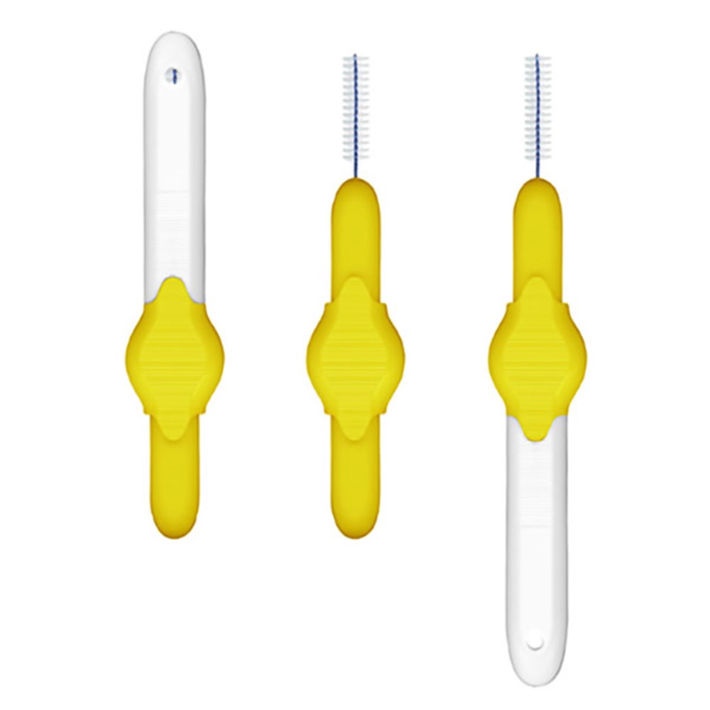 SMID117004 8pk YELLOW STODDARD INTERDENTAL BRUSH FINE 0.7mm