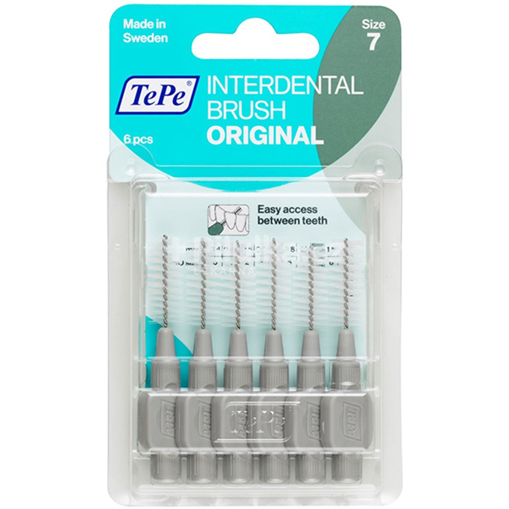 TEPE INTERDENTAL BRUSH GREY 1.3MM BLISTER 6PK